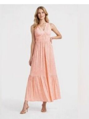 NWT Express Peach Sleeveless Maxi Dress